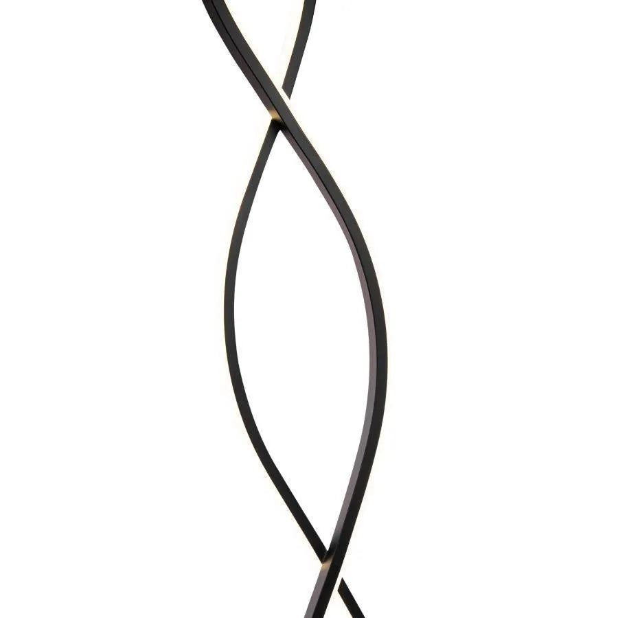 Piscius LED Floor Lamp, 120W, Cold/Warm/Neutral Light, Metal and Acrylic, Black