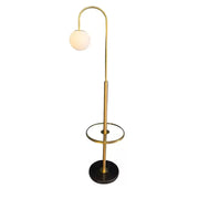 Rodney Floor Lamp 1x E27 White Gold