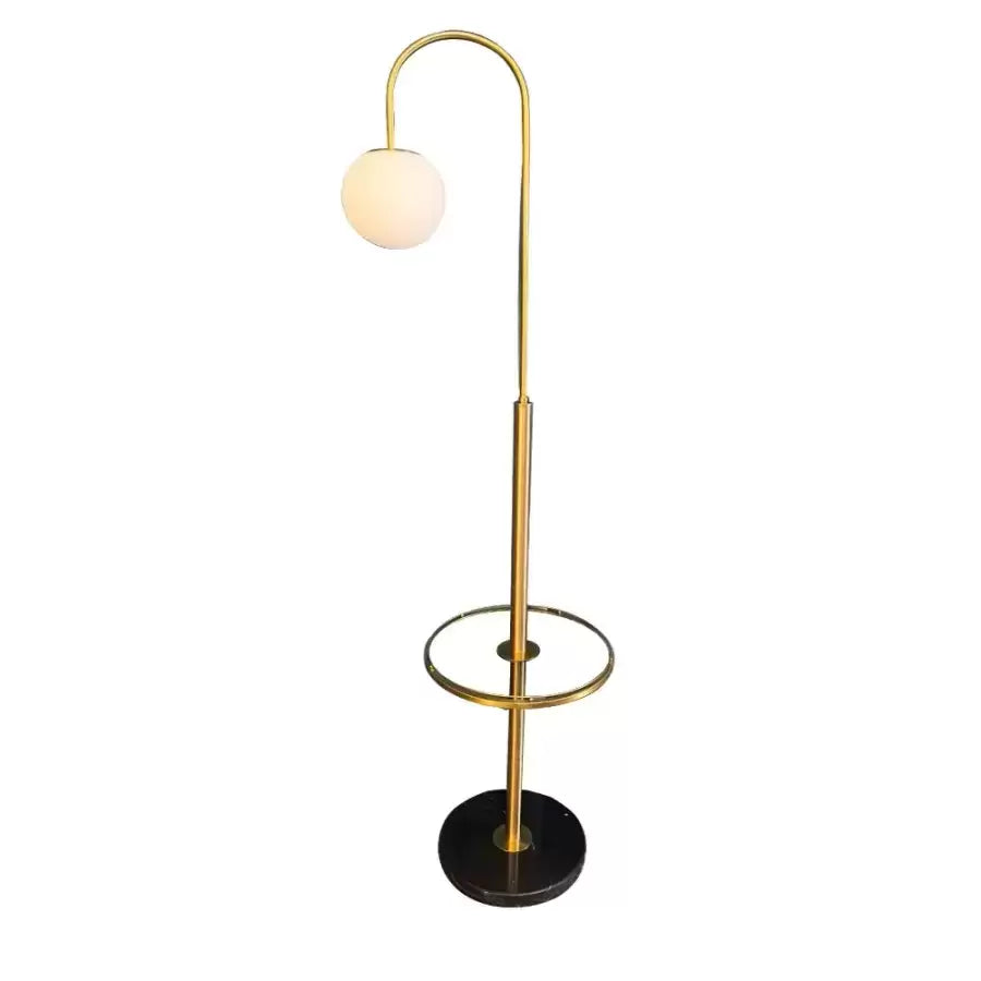 Rodney Floor Lamp 1x E27 White Gold