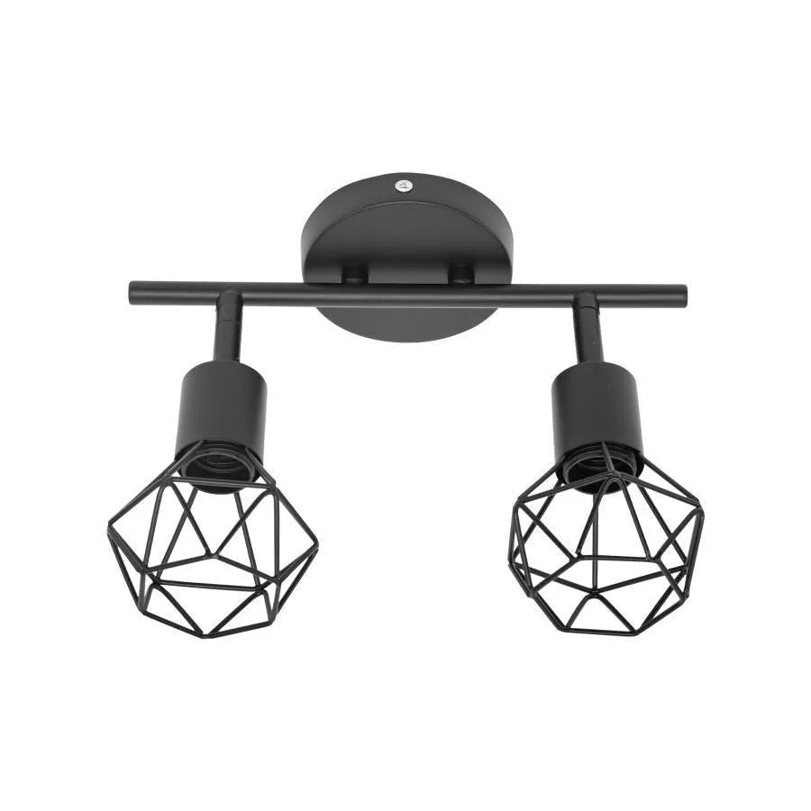 Abigela Chandelier 2x E27 Black 