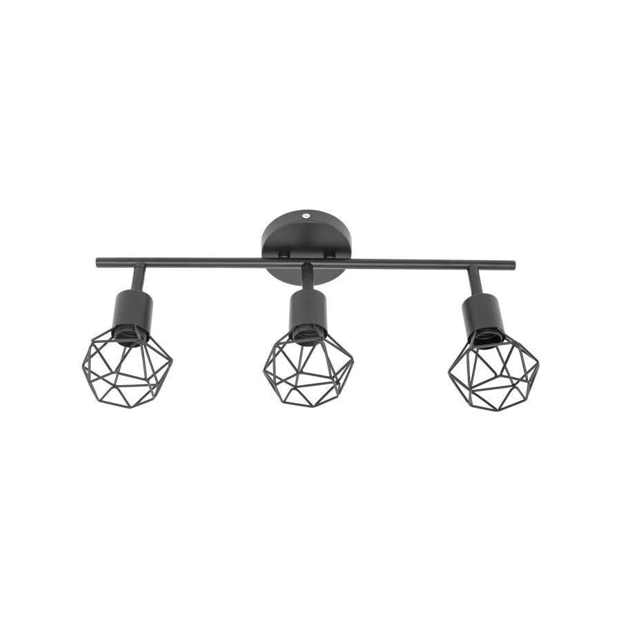 Adana Chandelier 3x E27 Black 