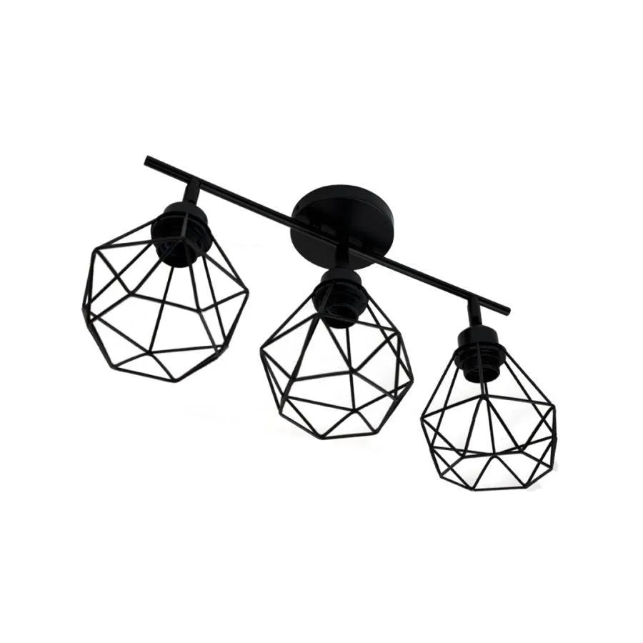 Ailyn Chandelier 3x E27 Black 