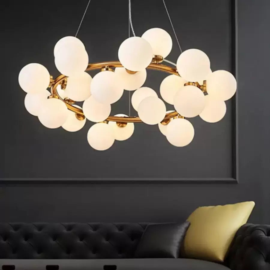 Arianna Chandelier 25x G9 White Gold 