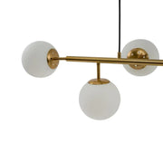 Capris Chandelier, 6x E27, Metal, Gold 