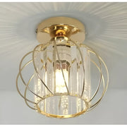 Cora Chandelier 1XE27, Gold, Metal and Glass