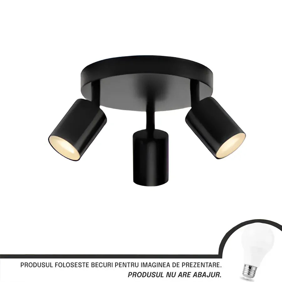 Joom Chandelier with Round Projectors 3XGU10 Black