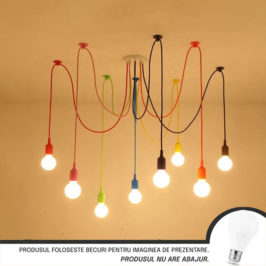 Chandelier Kappa 8XE27 Multicolor