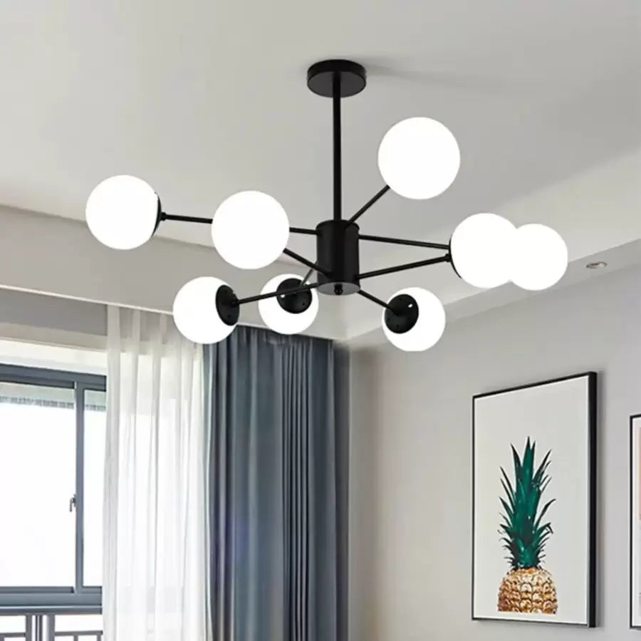 Keneth Chandelier 8x E27 Black