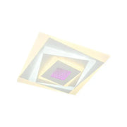 3D LED Chandelier NIVARA Square, Diameter 30cm, 20W RGB, White, Cold/Warm/Neutral Light