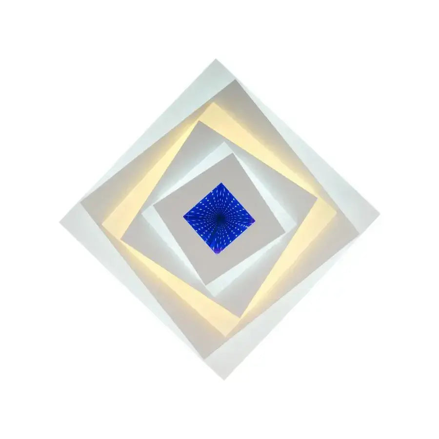 3D LED Chandelier NIVARA Square, Diameter 30cm, 20W RGB, White, Cold/Warm/Neutral Light