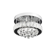 Abel LED Chandelier, 24W, Cold/Warm/Neutral Light, Chrome and Crystal