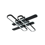 Afina LED Chandelier with Remote Control, 120W, Acrylic and Metal, Black 