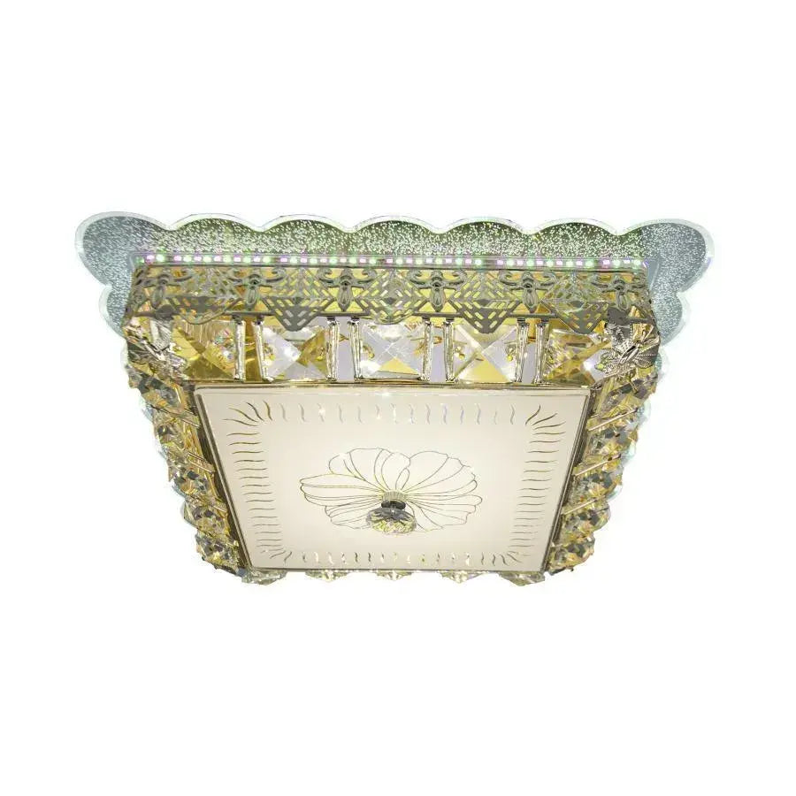 Anaida LED chandelier, 48W, Gold, 3000K, RGB