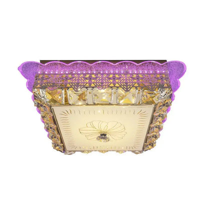 Anaida LED chandelier, 48W, Gold, 3000K, RGB