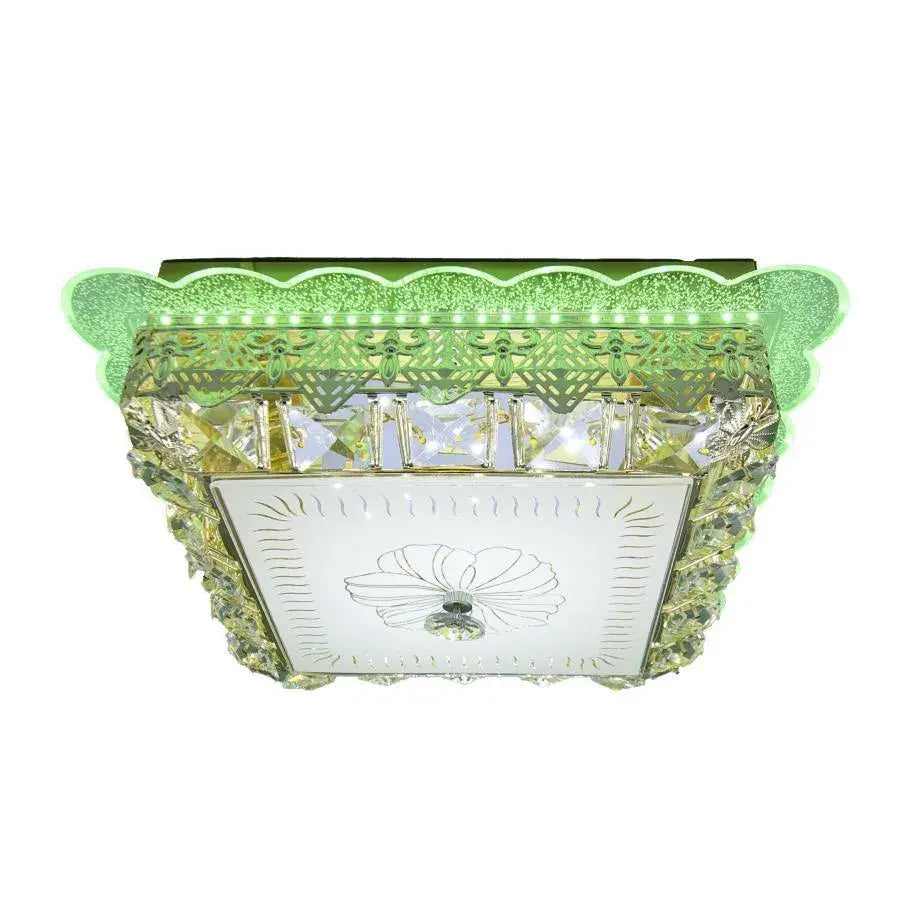 Anaida LED chandelier, 48W, Gold, 3000K, RGB