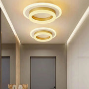 SOLENA Rotonda LED Chandelier White Gold, Diameter 25cm, 13W, Cold/Warm/Neutral Light