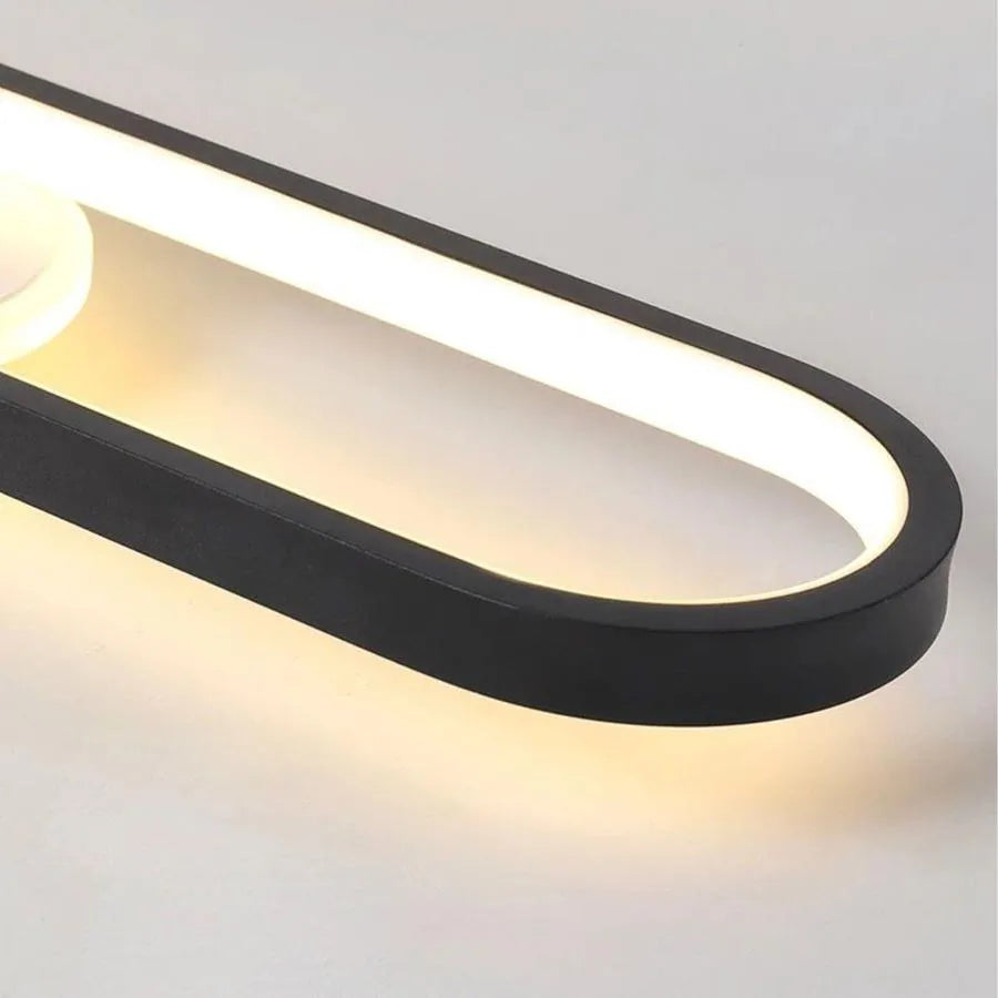 Berta LED Chandelier 43W Cold/Warm/Neutral Light Adjustable Projector Acrylic and Metal White and Black