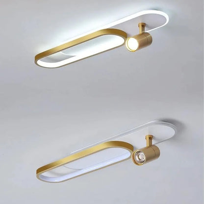 Camilla LED chandelier, 49W, cold/hot light/neutral adjustable acrylic and white and golden projector