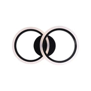 LED Chandelier with Remote Control BETTY, 28W, 2 Circles, Cold/Warm/Neutral Light, Dimmable, Black 