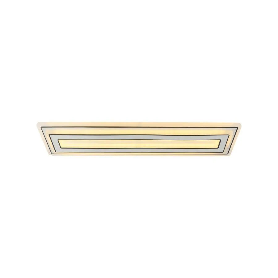 Chloe LED Chandelier, 100W, Acrylic and Metal, White 