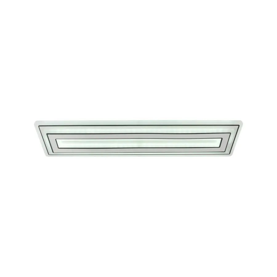 Chloe LED Chandelier, 100W, Acrylic and Metal, White 