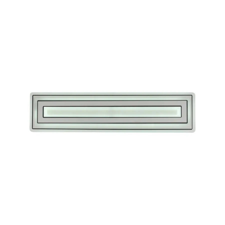 Chloe LED Chandelier, 100W, Acrylic and Metal, White 