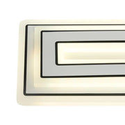 Chloe LED Chandelier, 100W, Acrylic and Metal, White 