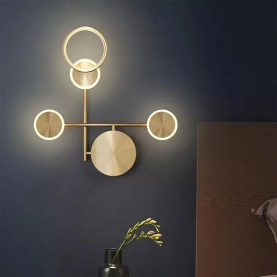 LED wall lamp Corycia 25W Gold