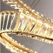 LED Crystal Chandelier with Remote Control Cairo 98W Gold
