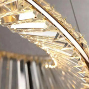 LED Crystal Chandelier with Remote Control Cairo 98W Gold