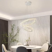 Cassian Crystal LED Chandelier 80W Dimmable Diameter 50cm Silver