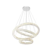 Crystal LED Chandelier Cayden 200W Dimmable Silver