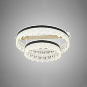 Harrison 122W Dimmable Crystal LED Chandelier with Remote Control Black and White