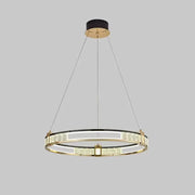 Crystal LED Chandelier with Reed Remote Control 80W Dimmable Gold
