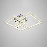 Justin 106W RGB Crystal LED Chandelier with Remote Control Dimmable Silver