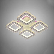 LED Crystal Chandelier RGB with Remote Control Mathilde 74W Dimmable White