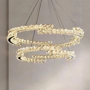 Crystal LED Chandelier with Remote Control Latifah 118W Silver