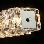 Crystal LED Chandelier with Remote Control Sehrazat 38W, Silver 