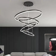 LED Chandelier with Remote Control Azariah 112W Dimmable Black