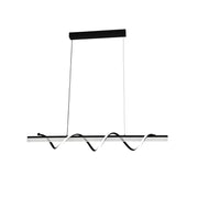 Jeremy 94W Dimmable LED Chandelier with Remote Control Black