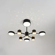 Jonis 87W Dimmable LED Chandelier with Remote Control Black