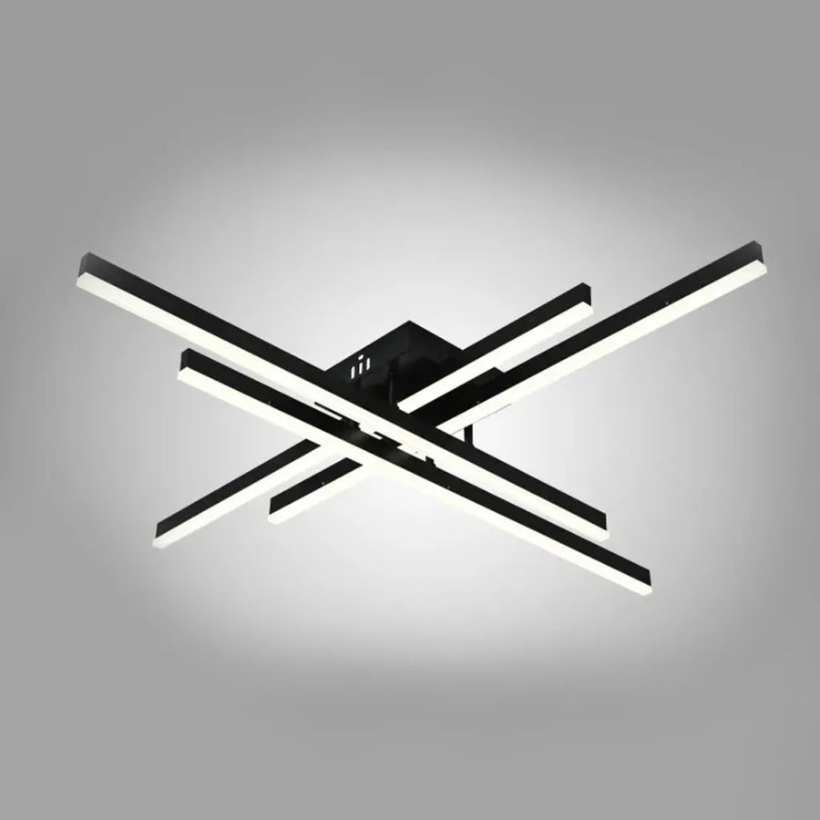 LED Chandelier with Remote Control Kame 112W Dimmable Black