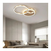 LED Chandelier with Remote Control Myrene, 110W, Gold, Dimmable