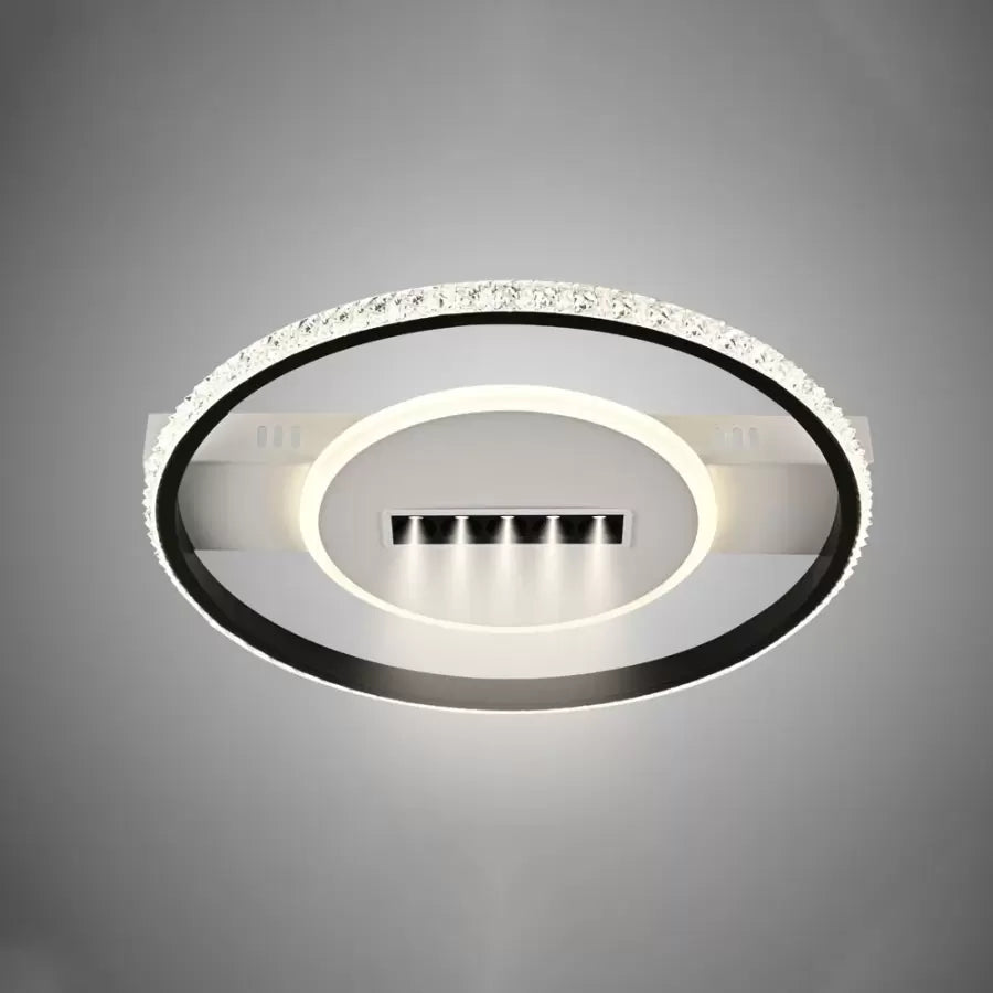 LED Chandelier with Remote Control Neil 38W Dimmable Black White