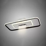 Nikolas 48W Dimmable LED Chandelier with Remote Control Black and White