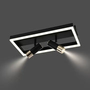 LED Chandelier with Remote Control Rohan 26W Dimmable Black White