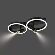 LED Chandelier with Remote Control Ruben 34W Dimmable Black