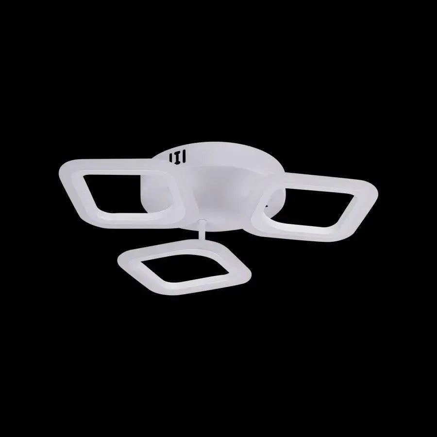 ERIKA LED Chandelier, 24W, 3 Squares, Neutral Light, White 