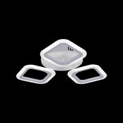 ERIKA LED Chandelier, 24W, 3 Squares, Neutral Light, White 