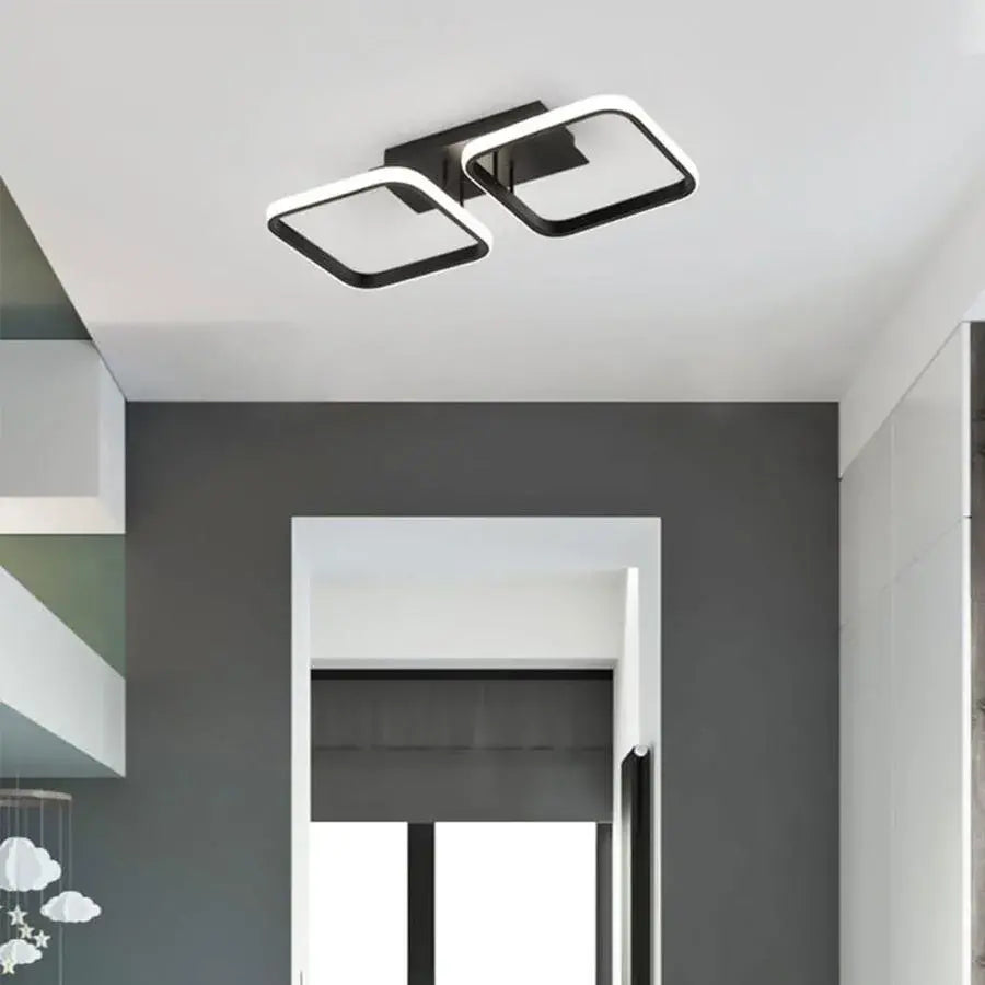 LED LED VERTEX GRID Parallel, 16W, 2 squares cold/hot/neutral light, black